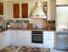 Κουζίνα ξύλο λευκός δρυς